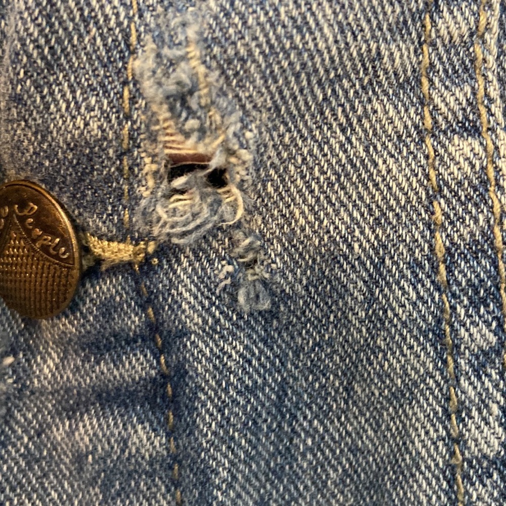 Free People denim Jacket with detachable hood - Picture 8 of 8